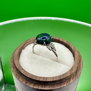 Каблучка з ефіопським опалом 17.5