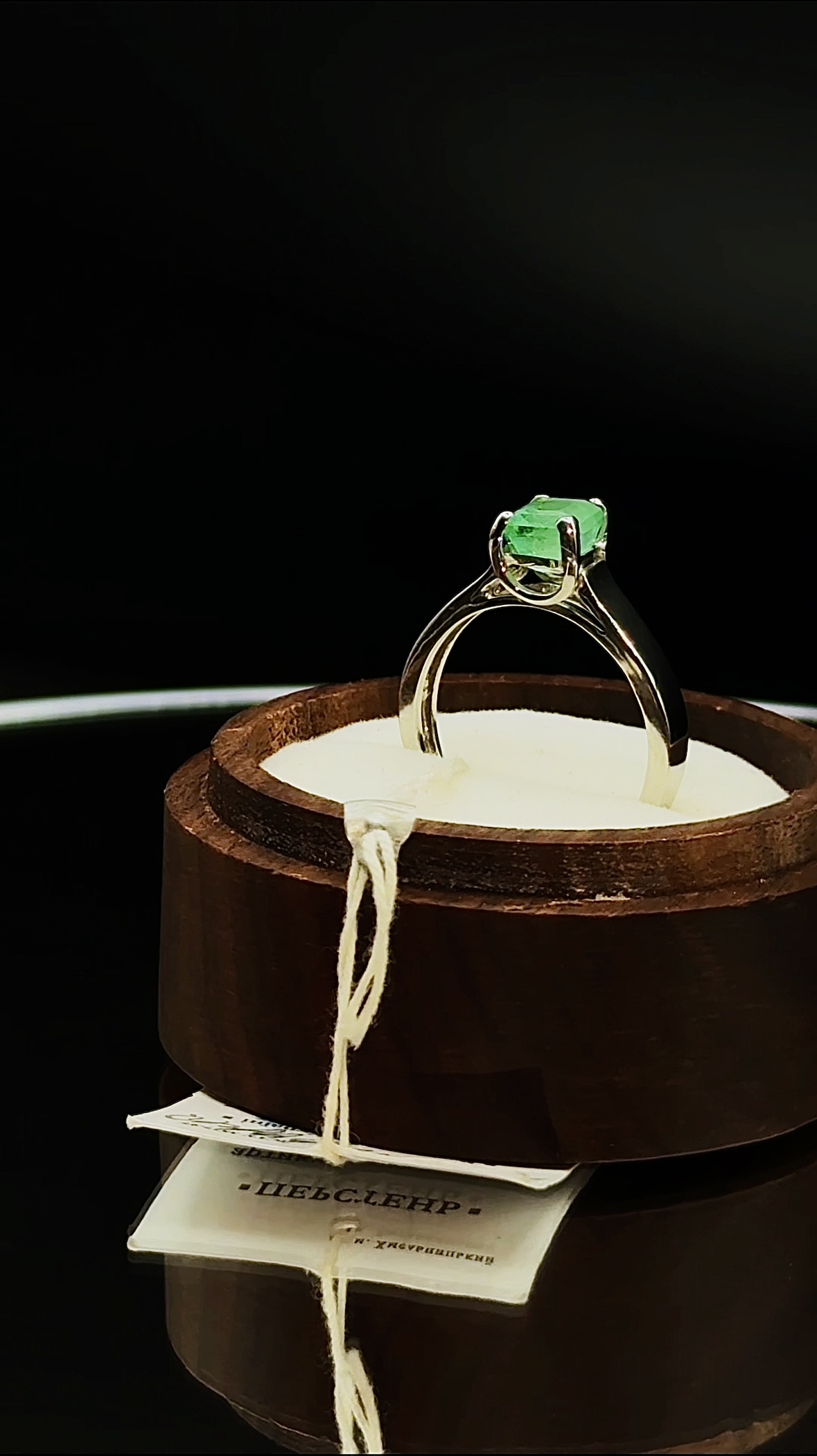 Каблучка з Смарагдом 17.5 - Зображення 2