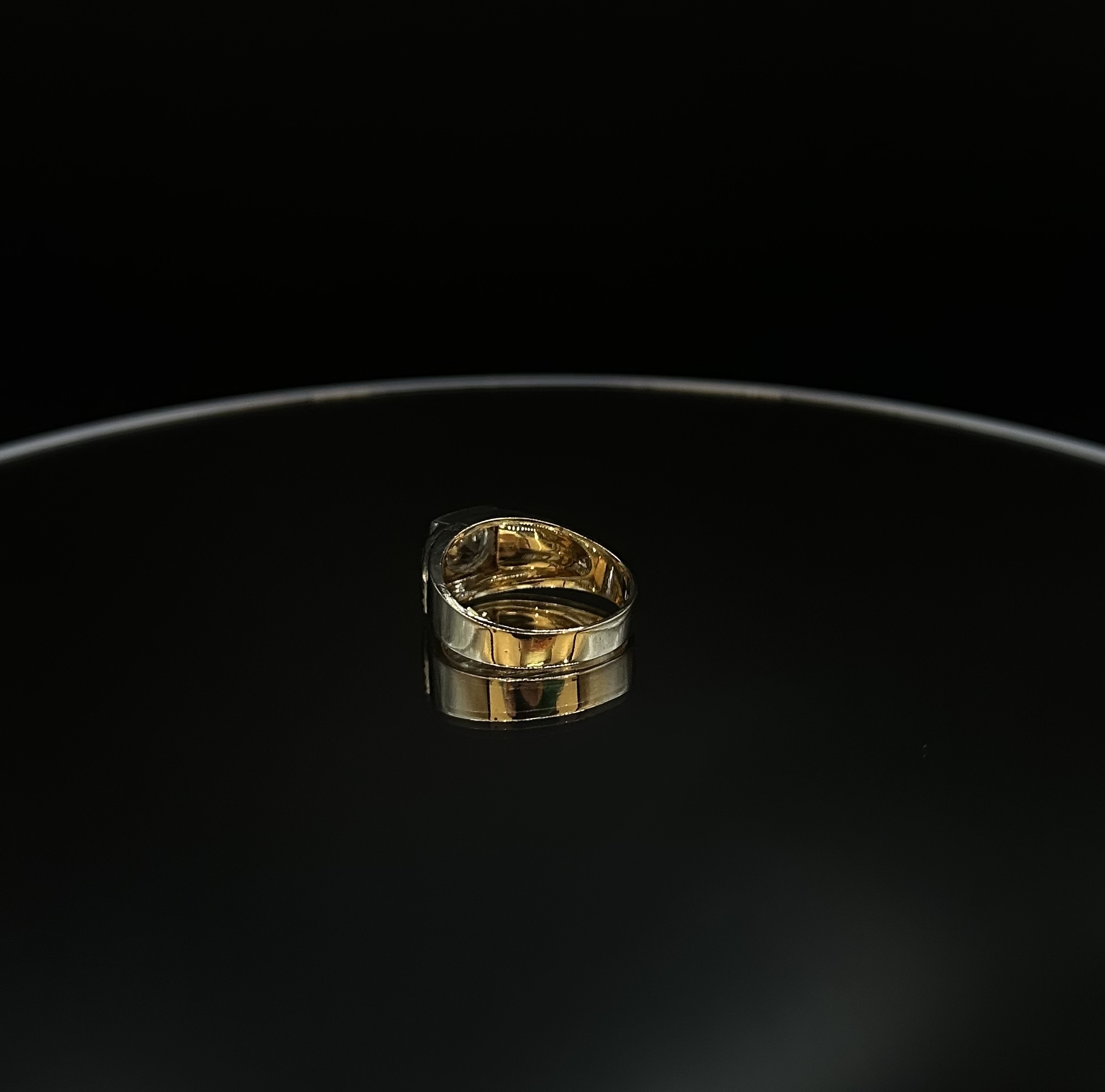 Антикварна золота каблучка (1950-1965 рр.) з білим сапфіром 20,5 - Зображення 4