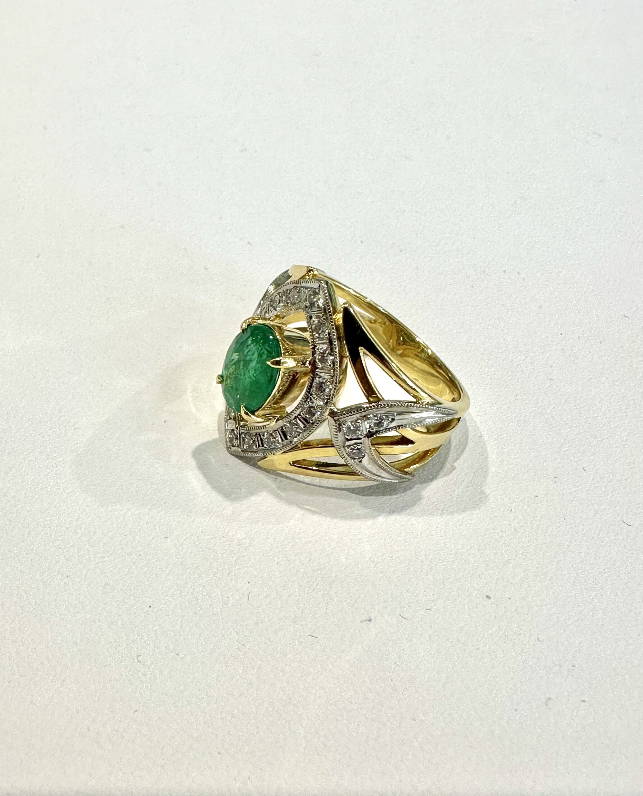 💎✨ КАБЛУЧКА ЗІ СМАРАГДОМ | 💍 ЗОЛОТО 750